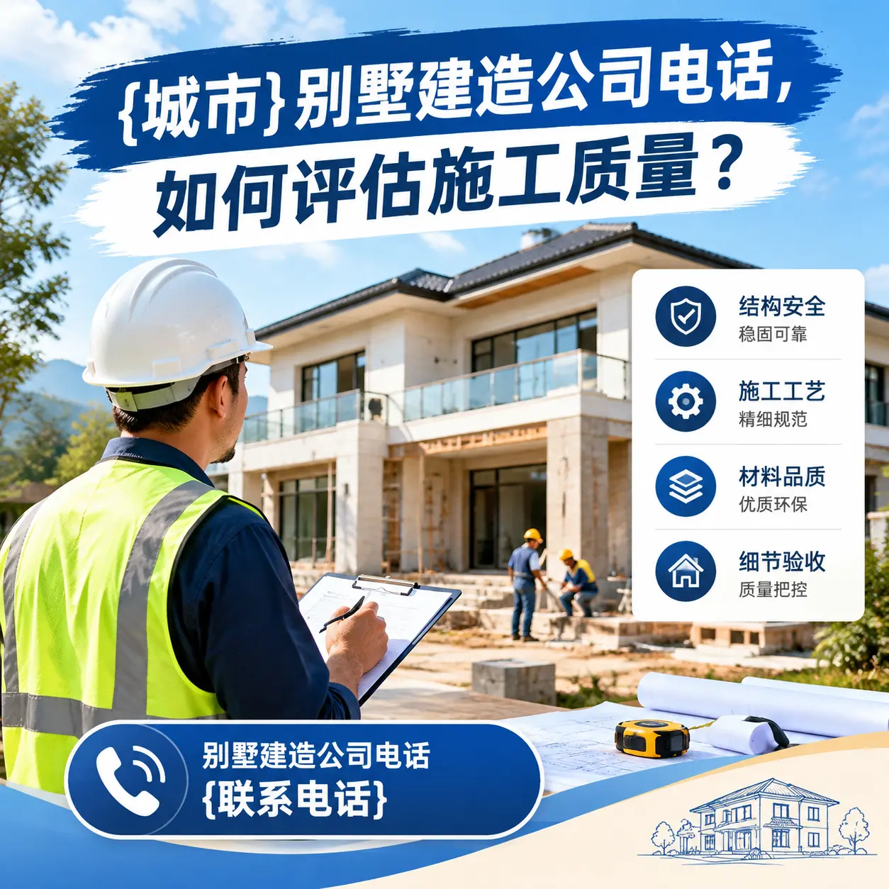 黔西别墅建造公司电话,如何评估施工质量?