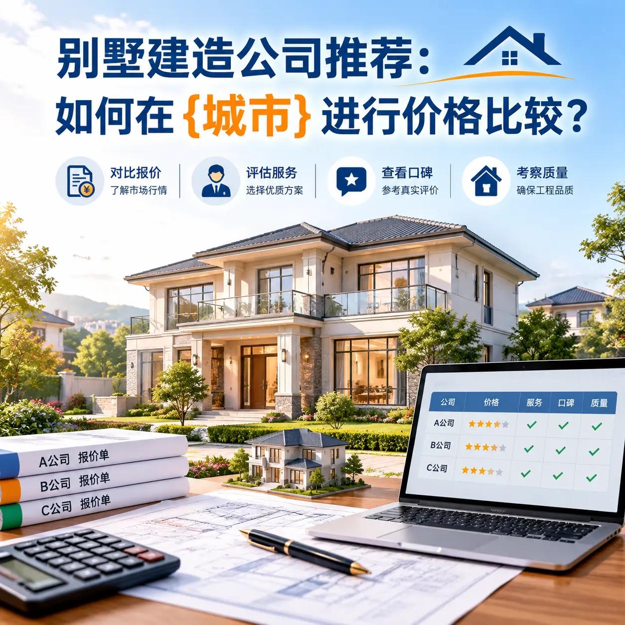 别墅建造公司推荐:如何在 黔西 进行价格比较?